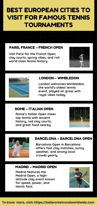 Best European Cities to Visit for Famous Tennis Tournaments