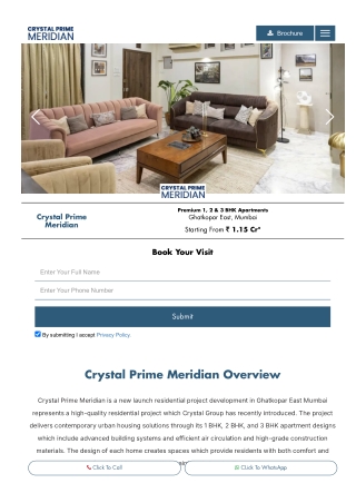 Crystal Prime Meridian - New Launch Ghatkopar East Mumbai