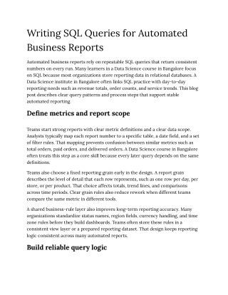 Writing SQL Queries for Automated Business Reports_Blog_DS_Bangalore