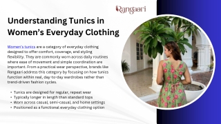 Understanding Tunics in Women’s Everyday Clothing