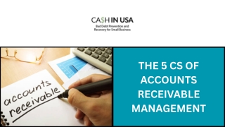 The 5 Cs of Accounts Receivable Management