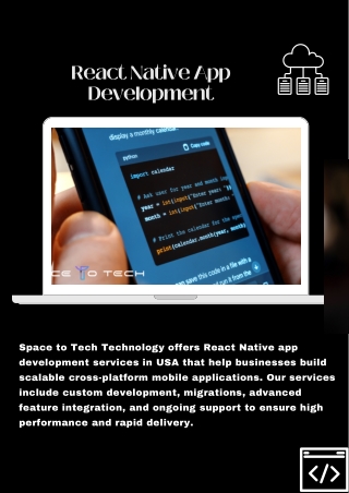 React Native App Development Services in USA – Scalable Apps
