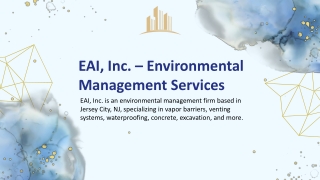 EAI, Inc. - An Action-Oriented Environmental Team