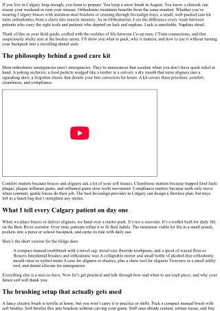 Calgary Braces Care Kit: Orthodontist’s Essentials List