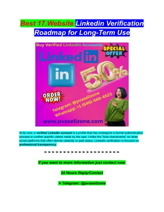 Best 17.Website Linkedin Verification Roadmap for Long-Term Use