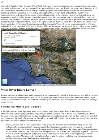 Discover Just How Much Your Injury Instance Deserves