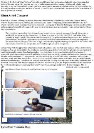 5 Points To Look For When Working With A Criminal Defense Lawyer American Judici