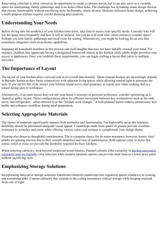 Creating A Multi-Purpose Space With Smart Design Choices For your kitchen renova