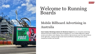 Mobile Billboard Advertising in Australia: Smart Outdoor Marketing