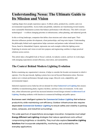 Understanding Nessa_ The Ultimate Guide to Its Mission and Vision