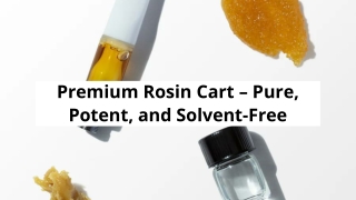 Premium Rosin Cart – Pure, Potent, and Solvent-Free
