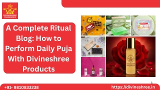 A Complete Ritual Blog: How to Perform Daily Puja With Divineshree Products