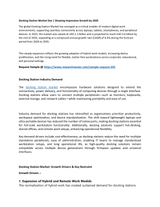 Docking Station Market