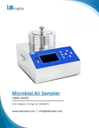 Microbial Air Sampler LMAL-A100 - Active Air Sampler