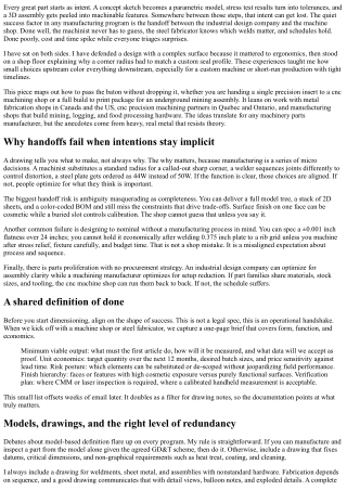 Industrial Design Company to Machine Shop: Smooth Handoffs