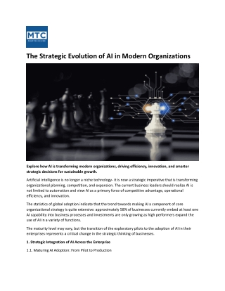 How AI Strategy Evolves in Modern Organizations