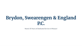 Professional Lawyer in Jefferson City, MO | Brydon, Swearengen & England P.C.