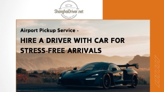 Airport Pickup Service – Hire a Driver with Car for Stress-Free Arrivals