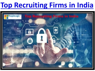 Get Top Recruiting Firms  Best Recruitment Agencies in India - peoplelogic