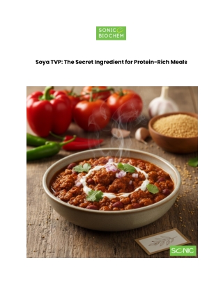 Nourish Your Body with Soya TVP