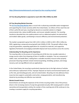 US Tires Recycling Market
