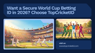Want a Secure World Cup Betting ID in 2026 Choose TopCricketID