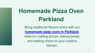 Homemade Pizza Oven Parkland