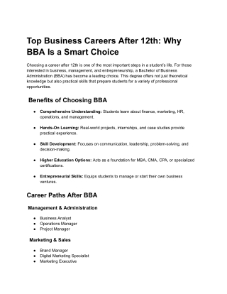 Top BBA College in Indore | Softvision College