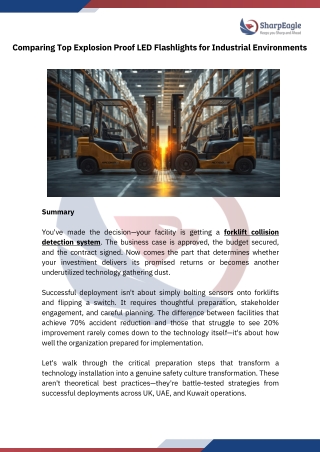 Preparing Your Warehouse for Forklift Collision Detection | Guide