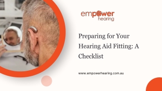 Preparing for Your Hearing Aid Fitting: A Checklist