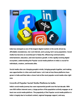 Exploring the Rise of Popular Social Media Platform in India