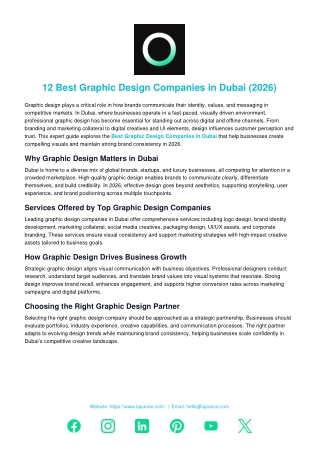 12 Best Graphic Design Companies in Dubai (2026)