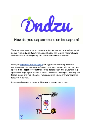 How do you tag someone on Instagram