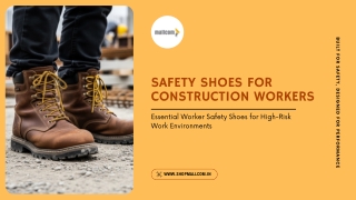 Safety Shoes for Construction Workers with PU Sole Protection
