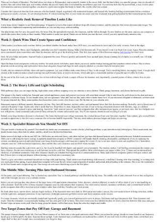 The Ultimate Junk Removal Timeline for Busy Families