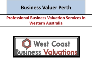 Business Valuer Perth | Certified Business Valuation Experts