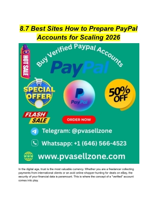 8.7 Best Sites How to Prepare PayPal Accounts for Scaling 2026