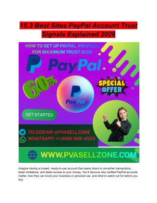15.3 Best Sites PayPal Account Trust Signals Explained 2026