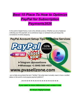 Best 10 Place To How to Optimize PayPal for Subscription Payments2026
