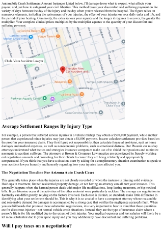 What Is The Average Settlement For An Auto Mishap Insurance Claim In Arizona?