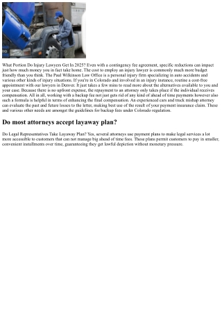 Contingency Fee Matos Injury Legal Representatives