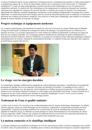Comprendre le rôle technique du spécialiste en chauffage et plomberie