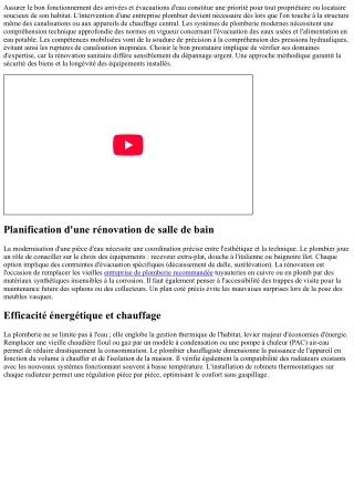 Comprendre l'intervention des professionnels des réseaux d'eau