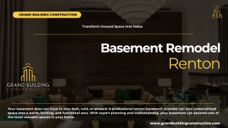 Transform Your Basement in Renton Today