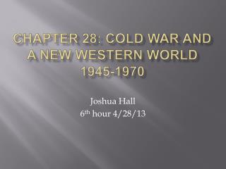 Chapter 28: Cold War and a New Western World 1945-1970