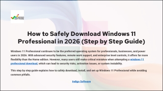 How to Safely DownloadWindows11Professional in 2026 (Step by Step Guide)