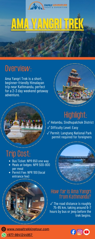 Ama Yangri Trek Cost | Hotel & Itinerary