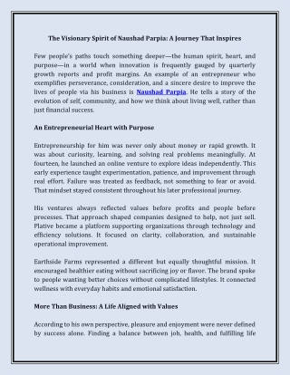 The Visionary Spirit of Naushad Parpia_ A Journey That Inspires