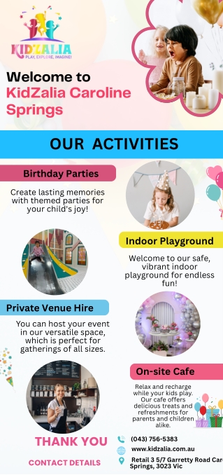 Birthday Party Venues Near Me | KidZalia