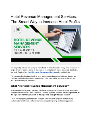 Hotel Revenue Management Services